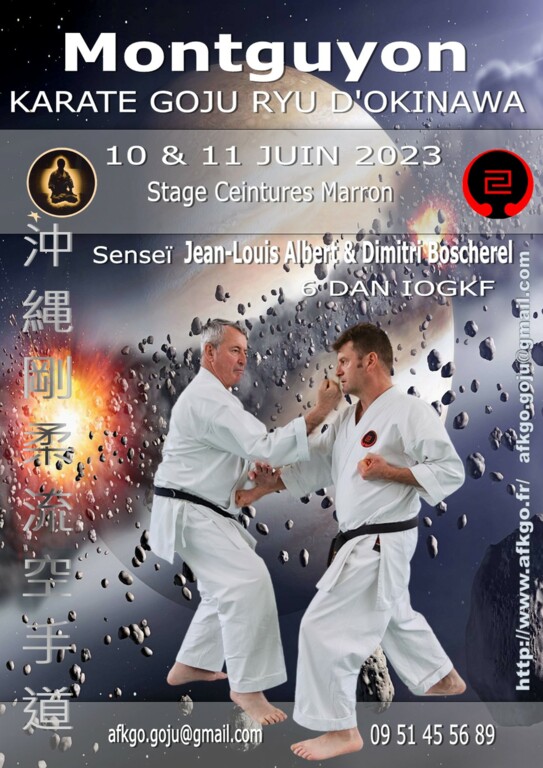 Stage ceintures marrons AFKGO 10-11 Juin 2023 à Montguyon