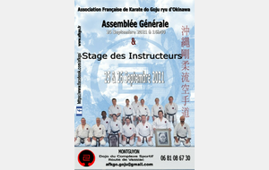 Stage instructeurs AFKGO 25 et 26 Septembre 2021 à Montguyon