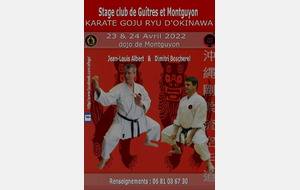 Stage Club AFKGO Montguyon/Guîtres 23 et 24 Avril 2022 Dojo de Montguyon